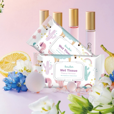 Het gezichts Schoonmakende Micellar Water van Waterrose makeup remover wipes with