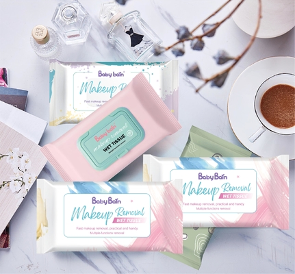 Het Gezicht van het make-upvlekkenmiddel het Reinigen veegt Nat het Weefselwegwerpproduct af van Hypoallergenic