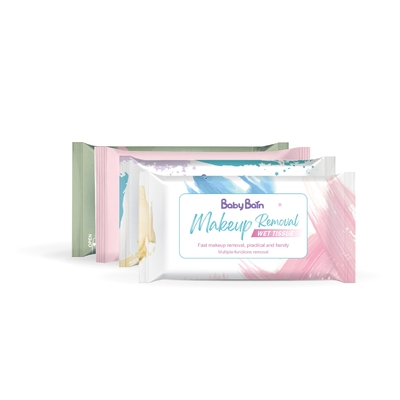 Het Gezicht van het make-upvlekkenmiddel het Reinigen veegt Nat het Weefselwegwerpproduct af van Hypoallergenic