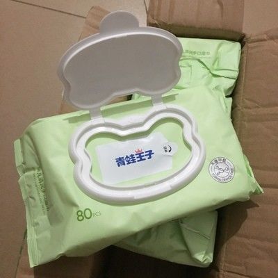 De beeldverhaalstijl de Organische Gevoelige Natte Huidbaby Douane afveegt pakte 1 aan 100pc in