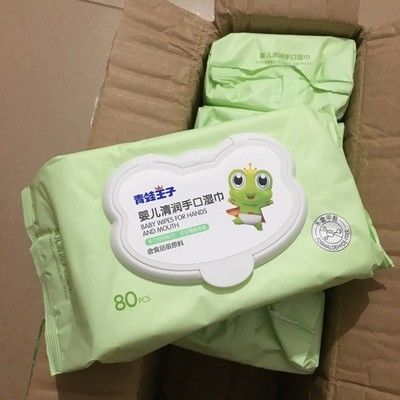 De beeldverhaalstijl de Organische Gevoelige Natte Huidbaby Douane afveegt pakte 1 aan 100pc in