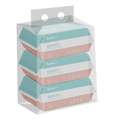 Wegwerpbare droge tissues voor baby's 100% katoen voor dagelijks gebruik