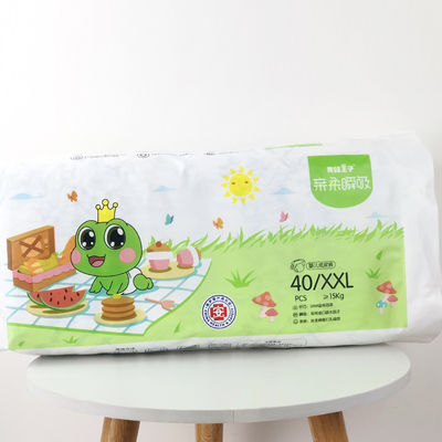 De niet-geweven Stoffen trekken de Babynappy van de Babyluier met 4 Kwaliteitsrangen uit