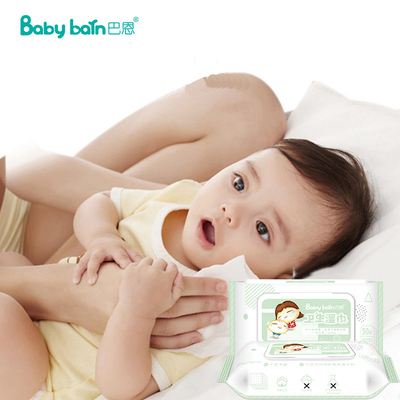 Eco Vriendschappelijke Beschikbare veegt Nat Weefsel voor de Schoonmakende Huid van de Zuigelingsbaby af