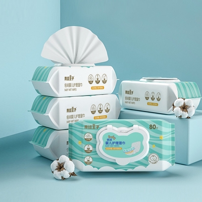 De gemerkte Baby van Etiketunscented veegt Water 99 9 af Beschikbare Gevoelige Huidzorg