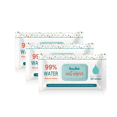 Het organische Unscented-de Mond Beschikbare Water van de Babyhand veegt af