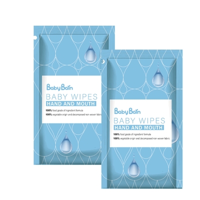 De organische 99%-Natte de Vezelbaby van het Water Biologisch afbreekbare Bamboe veegt voor Gevoelige Huid af