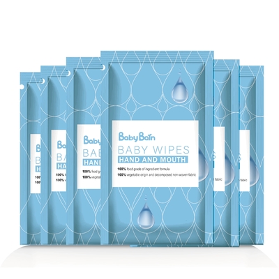 De organische 99%-Natte de Vezelbaby van het Water Biologisch afbreekbare Bamboe veegt voor Gevoelige Huid af