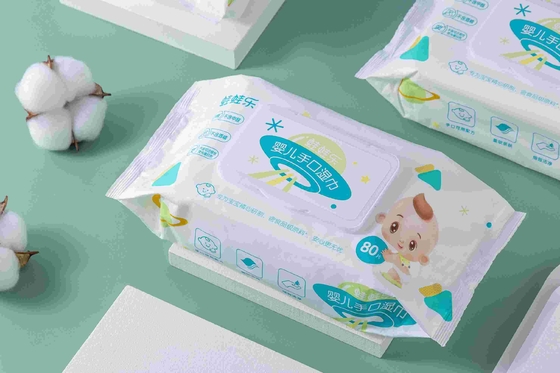 Biologisch afbreekbare 99,9 puur organische waterdoekjes Handreiniging Vochtige wegwerpdoekjes voor baby's