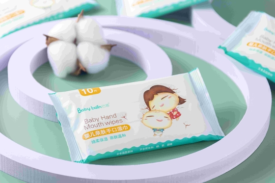 Biologisch afbreekbare 99,9 puur organische waterdoekjes Handreiniging Vochtige wegwerpdoekjes voor baby's