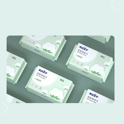 Katoenen van de fabrieksprijs maakte het Organische Reinigende Weefsel Gezichts Droge Handdoek dik afveegt