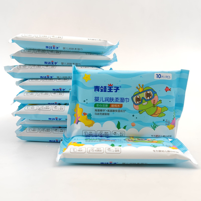 Van de de Douaneluxe van de NFreesteekproef van de het Bamboe veegt de Natuurlijke Stof Biologisch afbreekbare natte baby weefsel af