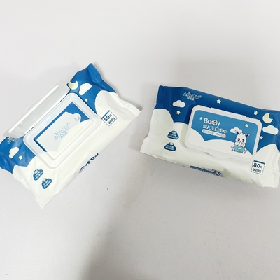 Pasgeboren Natte Baby veegt de Op basis van water van douanelogo fragrance free bamboo flushable Tiusse af