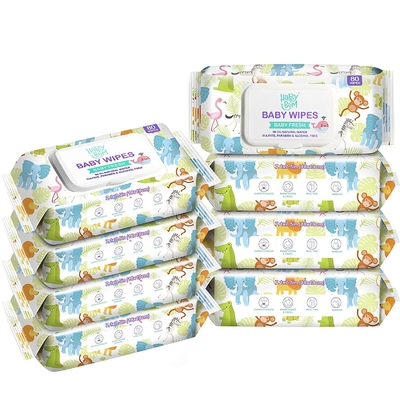 Veegt de Organische Natte Baby van China het Materiële Beschikbare Schoonmaken van Spunlace af