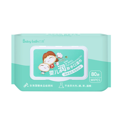 Van de het Lichaams Organische Douane van de fabrieks het Directe Verkoop Beschikbare het Embleemhand het reinigen Baby Nat veegt Schoonmaken met vrije steekproeven af