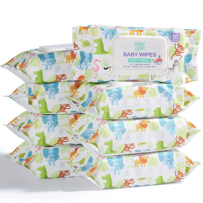 De baby Organische Ultra Beschikbare Nat Vrije zacht Alcohol afveegt paste OEM aan