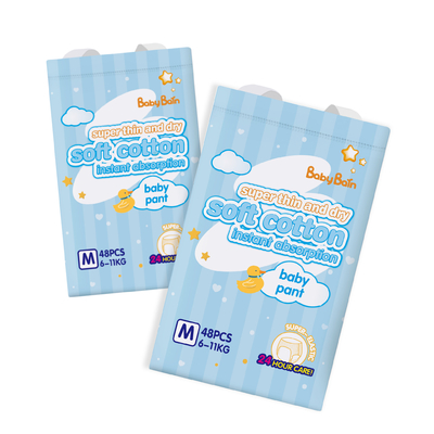 Baby van de de Broek Hoge Absorptie van de douane trekt de Beschikbare Regelmatige Baby Luiers uit