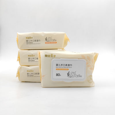 De zachte Natte Neus van de de Babymond van de Zorggeur Vrije Pasgeboren veegt Organische Natuurlijk van Spunlace af