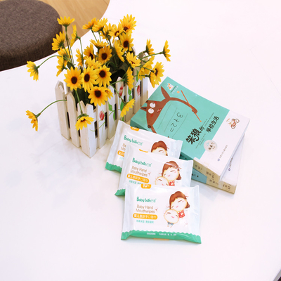 10pcs Nat schoonmaken veegt voor Baby Spunlace de Materiële af Zachte Baby OEM Vrije Steekproef afveegt