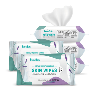 Oem Odm Spunlace 99,9 Zuivere Natte Waterbaby veegt Biologisch afbreekbaar af