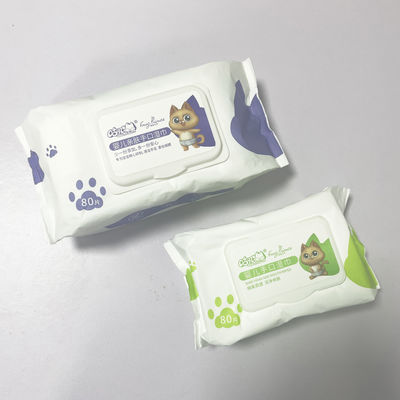 De zuivere Water Biologisch afbreekbare niet Geweven Stof Natte Unscented veegt 80pcs voor Babyzorg af