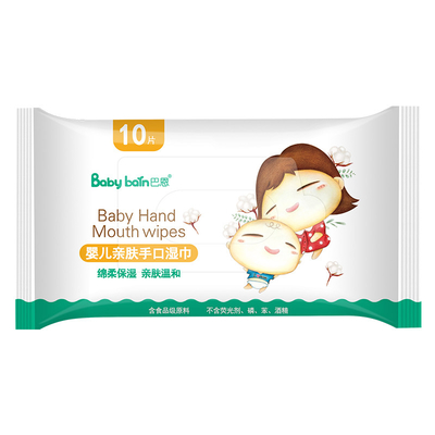 Het beschikbare Privé Etiket Gevoelige OEM Natte Water veegt de Mond van de Babyhand het Schoonmaken af
