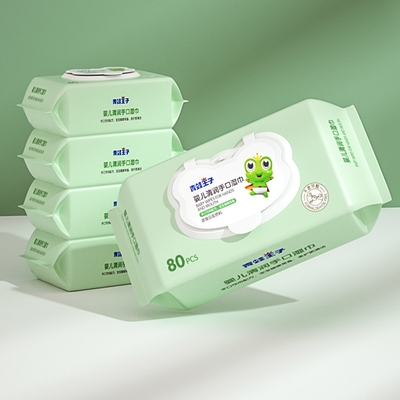 Het aangepaste Privé van de het Bamboe Natuurlijke Stof van Etiketunscented Biologisch afbreekbare de Babywater veegt af