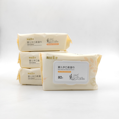 Het aangepaste Privé van de het Bamboe Natuurlijke Stof van Etiketunscented Biologisch afbreekbare de Babywater veegt af