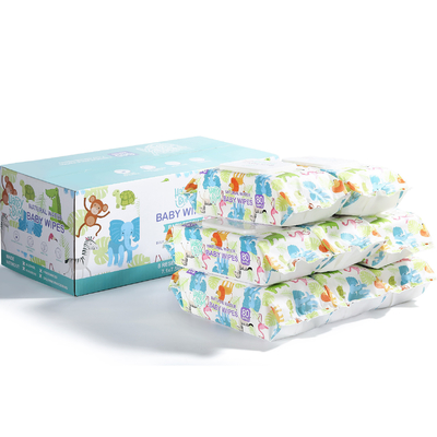 De baby veegt Natuurlijke Organische Gevoelige Flushable 80pcs het Natte af Weefsel afveegt