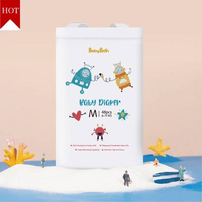 Hete van de de Babyluier van de Verkoop Betaalbare prijs van de de Absorptie In te ademen Film Hoge Beschikbare de Babynappy