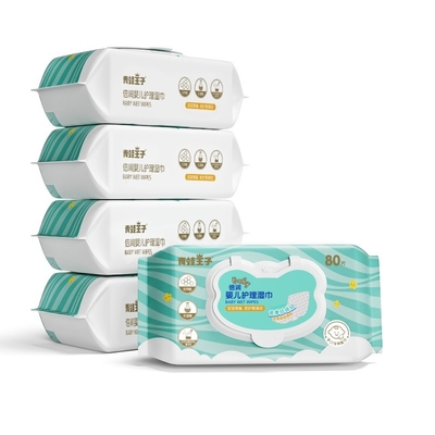 Biologisch afbreekbaar veeg Baby 99,9% Natte Baby Op basis van water af Gevoelige Unscented afvegen