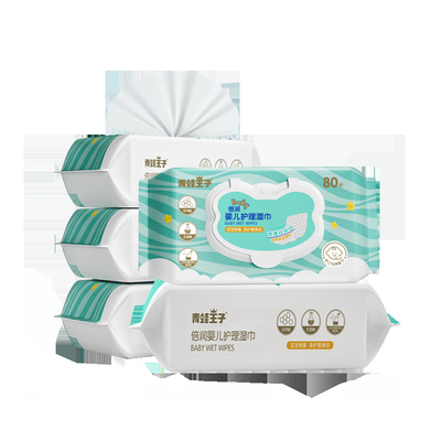 Biologisch afbreekbaar veeg Baby 99,9% Natte Baby Op basis van water af Gevoelige Unscented afvegen