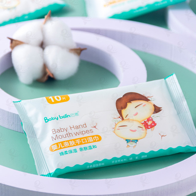 Het beschikbare Natte Water veegt het Kleine Zuivere 80pcs Pak van Verpakkingsspunlace af