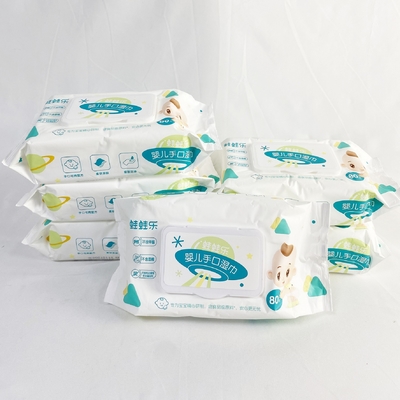 Het aangepaste Privé de Mond van de de Handdoeken Beschikbare Hand van de Etiketbaby Natte Schoonmaken