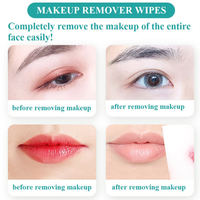 Het individuele Vlekkenmiddel van de Pakket Gezichts Natte Make-up veegt Privé Etiketoem af