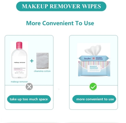 Het individuele Vlekkenmiddel van de Pakket Gezichts Natte Make-up veegt Privé Etiketoem af
