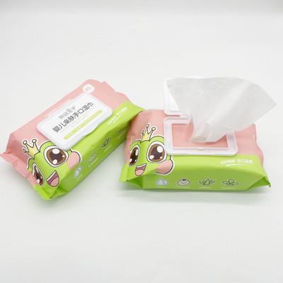 80Pcs de organische Natte Baby veegt met de Plastic Vrije Alcohol van GLB af Unscent