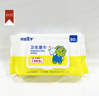 Spunlace niet Geweven Stoffen Beschikbare veegt Nat voor Jonge geitjesvolwassenen af