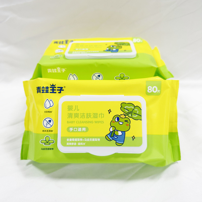 OEM Privé Logo Hand Sanitizing Wet Wipes 50pcs zonder Alcohol