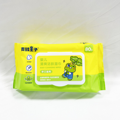 OEM Privé Logo Hand Sanitizing Wet Wipes 50pcs zonder Alcohol