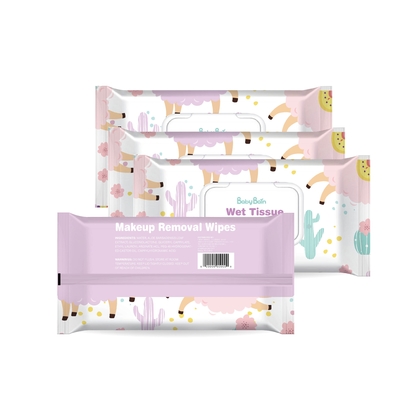 De douane nat Logo Disposable Cosmetic Makeup Remover veegt dagelijks gebruikt voor gezicht het schoonmaken af
