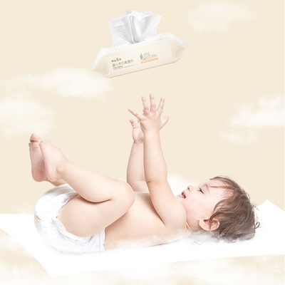 Maak Natuurlijke Flushable-Baby dik Beschikbare Nat Privé Biologisch afbreekbaar Etiket afveegt