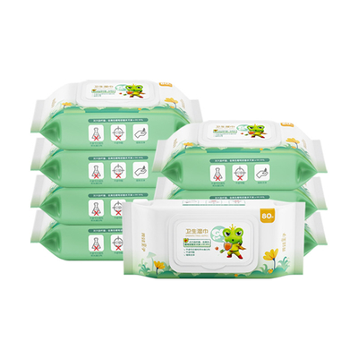 80 veegt het Biologisch afbreekbare Schoonmakende de Babywater van PCs Beschikbare Nat af afveegt