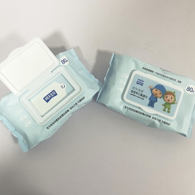 Leuke privé de prijs zachte gevoelige vriendschappelijke nat van de etiketfabriek veegt voor baby af