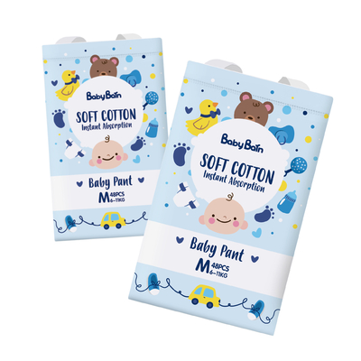 De blauwe ADL-Vriendschappelijke Beschikbare Luiers van Chloor Vrije Eco voor Pasgeboren Baby