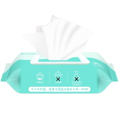 Natuurlijke het Bevochtigen Vrije Nat van Aloëvera no additives baby alcohol veegt 60pcs af