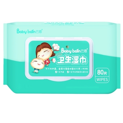 Natuurlijke het Bevochtigen Vrije Nat van Aloëvera no additives baby alcohol veegt 60pcs af