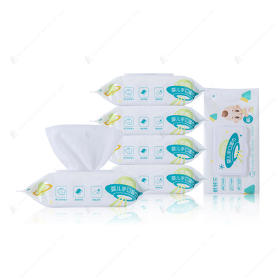 Vriendschappelijke de huid Geen Stimulatie Geen Bewarende Natte Baby veegt Unscented af