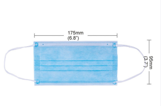 Farmaceutisch Beschikbaar het Gezichtsmasker Elastische Earloop 17.5x9.5cm van Rangearloop