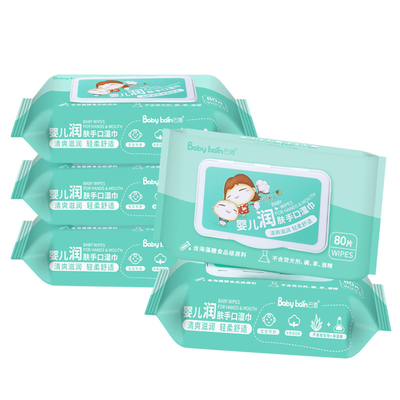 De de babyhand en Mond vegen Zuivere het Water Zwakke Zure Formulering af van RO Beschikbare Nat afveegt